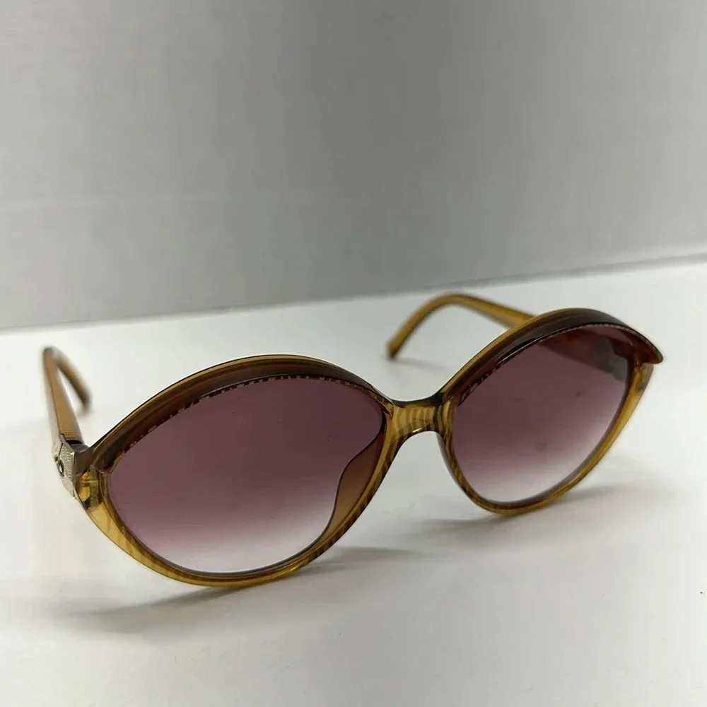 Christian Dior Sunglasses Optyl Translucent Glasses Brown Vintage 60's Germany